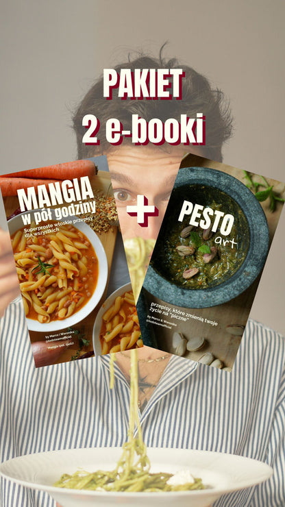 Pakiet 2 e-booki | MANGIA w pół godziny + PESTO art